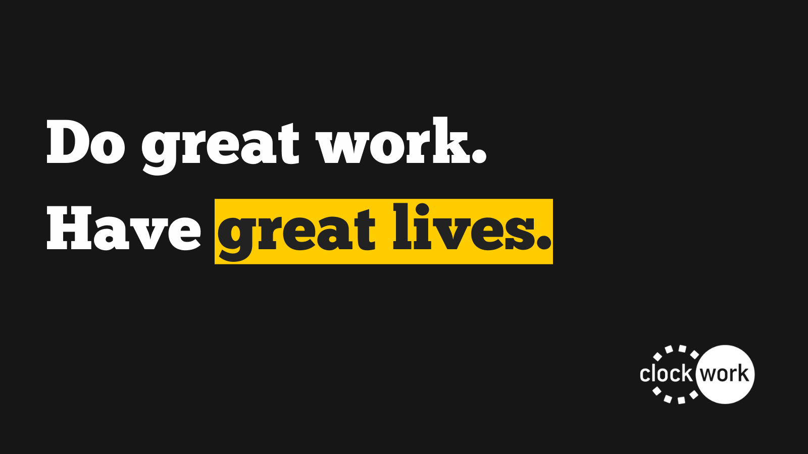 Software Engineering At Clockwork